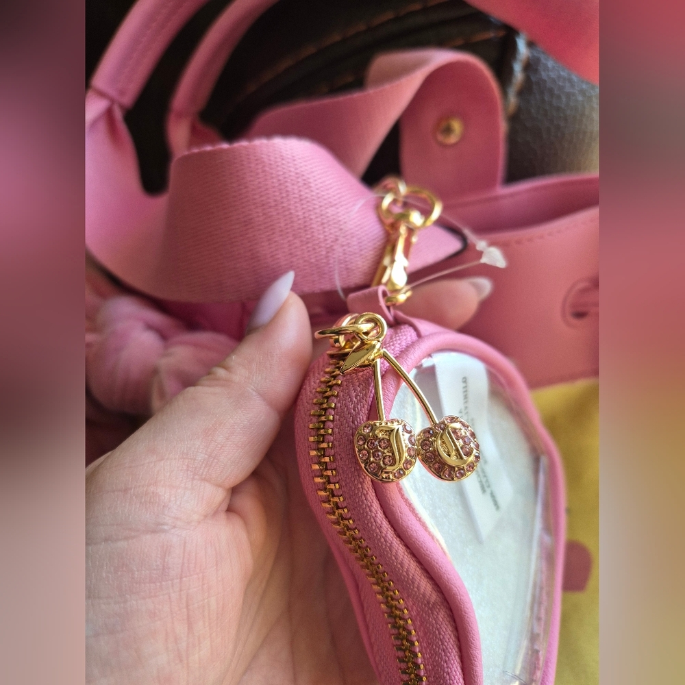 Juicy Couture Retro Yellow Cherry Daydreamer Tote - Picture 3 of 8